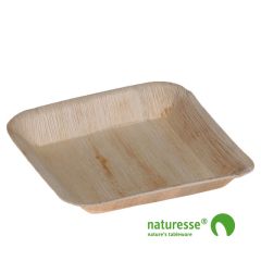Palmeblad Tallerken 17 x 17 cm - 25 stk/pk