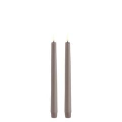 LED Stagelys Uyuni 25.2 cm u/fjernbetjening Sandstone - 6 pk x 2 stk/krt