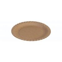 Kraft Tallerken FSC Ø18 cm Brun - 100 stk/pk
