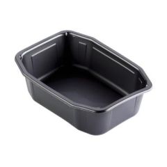 Duni Bakke 1-rum 1300 ml HMR PP Sort - 232 stk/krt