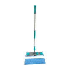 Komplet moppesæt m/teleskopskaft, fremfører & microfiber mopper