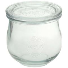 Patentglas Weck Tulip uden Låg i Glas 370 ml - 6 stk/pk