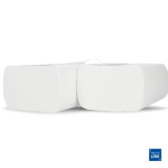 Håndklædeark Techline M-Fold 2-lag 32 x 20.2 x 8 cm Nyfiber Hvid - 25 pk x 125 stk/krt