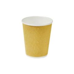 Pap Kaffebæger Ripple Wall Natur 250 ml/8 oz - 25 stk/pk