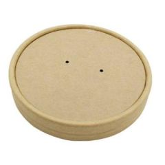 Pap Låg t/Soup-To-Go bæger 25/35/50 cl Brun - 25 stk/ps