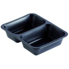 Duni Bakke 2-rum 645/540 ml PP Sort - 216 stk/krt