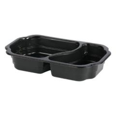 Duni Bakke 2-rum 1/4 GN 700/400 ml PP Sort - 246 stk/krt