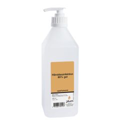 Plum Hånddesinfektion gel 85% ethanol i pumpeflaske 600 ml