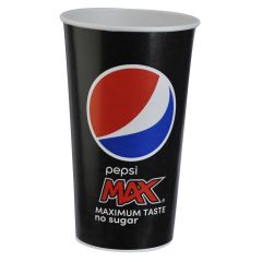 Pap Kolddriksbæger Pepsi Max 40 cl, Ø90 x 135 mm - 50 stk/ps