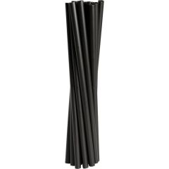 Flergangssugerør Gastro 19 cm Ø6 mm Sort PP - 250 stk/pk