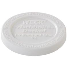 Låg i Plast til Weck glas Ø6.7 cm Hvid - 5 stk/pk