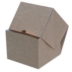 Kraft Burgerboks Brun/Hvid 135 x 135 x 105 mm - 100 stk/krt