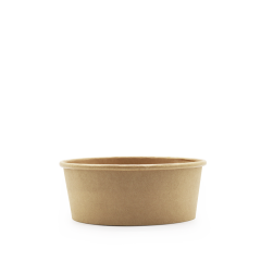Pap Salat-/Wok Skål Natur 1200 ml - 50 stk/pk
