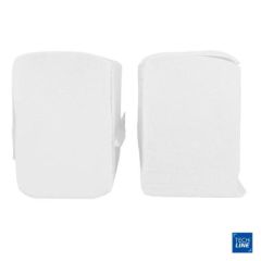 Håndklædeark Techline Z-fold 2-lag 24 x 20.2 x 8 cm Nyfiber Hvid - 25 pk x 150 stk/krt