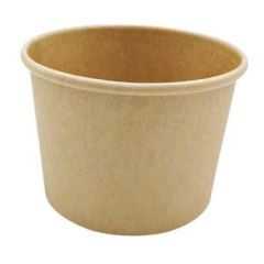 Pap Bæger Soup-To-Go Brun 35 cl Ø96 x 70 mm - 25 stk/ps