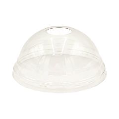 Plastlåg kuppel m. hul Ø95 mm PET Klar - 100 stk/ps
