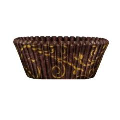 Kagekapsel nr. 10 Ø45 x 27 mm Brun/Guld - 4 pk x 500 stk/krt