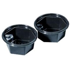 Dressingbæger Catersource APET 50 ml Ø68 x 31 mm Sort - 12 pk x 96 stk/krt