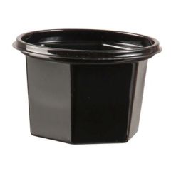 Dressingbæger Catersource APET 75 ml Ø68 x 43 mm Sort - 10 pk x 96 stk/krt