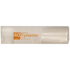 CaterSource Frysepose 40L m/skrivefelt LDPE - 20 rl x 20 stk