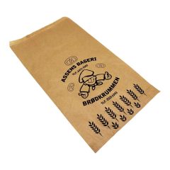 Bagerpose Assens Bageri 4 kg 270 x 455 mm 40 gr Brun - 1000 stk/krt - UDEN AFGIFTER OG GEBYR