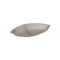 Palmeblad Tallerken Øje 230 x 120 x 23 mm - 25 stk/pk