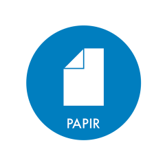 NRW Piktogram til affaldssortering, papir - 1 stk