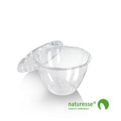 PLA Salatskål 750 ml Ø170 mm klar - 50 stk/pk
