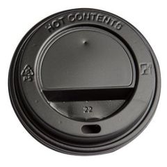 Kaffelåg Catersource Høj Ø80 mm Sort - 100 stk/pk