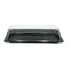 Sushibakke 01 RPET m. låg 167 x 93 x 45 mm Sort - 500 stk/krt
