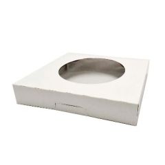Kageæske m/hængslet låg 300x300x55 mm PE - 150 stk/krt
