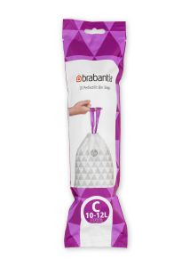 Brabantia Affaldspose C, 10-12 liter Hvid - 20 ps/rl