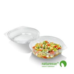 PLA Bæger m. låg Klar 800 ml 162 x 170 x 77 mm - 50 stk/pk