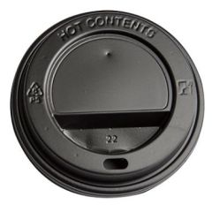 Kaffelåg Catersource Høj Ø90 mm Sort - 100 stk/pk
