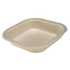 Træfibermasse Bakke 1-rum Bio 665 ml - 2 ps x 100 stk/krt