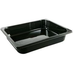 Bakke 3885 ml 325 x 265 x 60 mm CPET Sort - 124 stk/krt