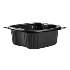 Bakke Bistro 1-rum 555 ml 140 x 140 x 52 PP Sort - 12 pk x 50 stk/krt