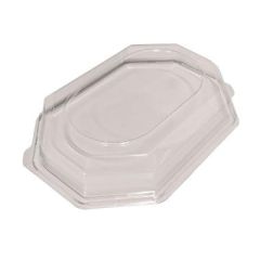 Plastlåg Højt 8-kant 360 x 260 x 65 mm PET Klar - 10 stk/ps