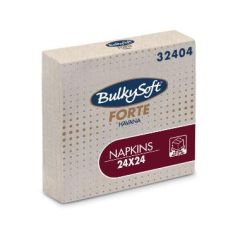 Serviet Bulky soft 24 x 24 cm 2-lag Natur - 100 stk/pk