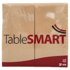 TableSmart Serviet Airlaid 40 x 40 cm Natur - 40 stk/pk