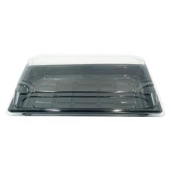 Sushibakke 03 RPET m. låg 165 x 118 x 45 mm Sort - 500 stk/krt