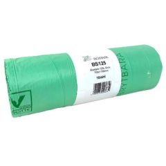 Sæk Grøn 125 L 30 my bio PLA - 16 rl/krt