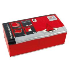 Fasana Serviet 33 x 33 cm 2-lag Rød - 250 stk/pk