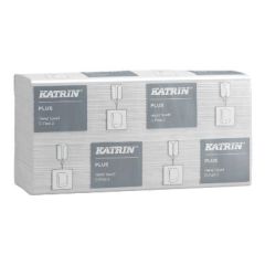 Katrin Plus C-Fold Håndark 2-lags Nyfiber - 16 pk x 100 stk/krt