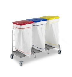 TTS Skraldestativ DUST 3x70L u/fodpedal - 1 stk