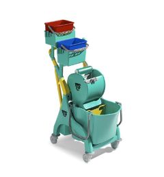 TTS Nick plus 80 rengøringsvogn kompakt m/presse 28 L spande