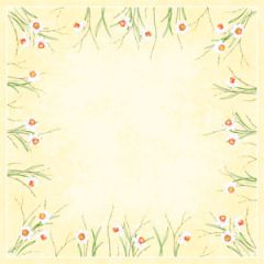 Dunisilk+ Stikdug 84 x 84 cm Daffodil Joy - 20 stk/pk