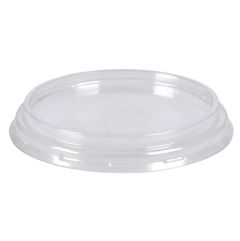 Plastlåg RPET Ø7.5 cm til dressingbæger Klar - 100 stk/pk