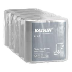 Katrin Plus Toiletpapir Easy Flush 2-lags Hvid - 5 pk x 4 rl/krt