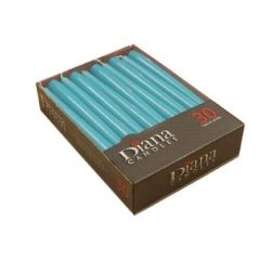 Antiklys 7.5 timer, Ø22 x 245 mm, Hot Turkis - 30 stk/pk